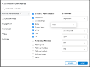 Tracking Ad Metrics